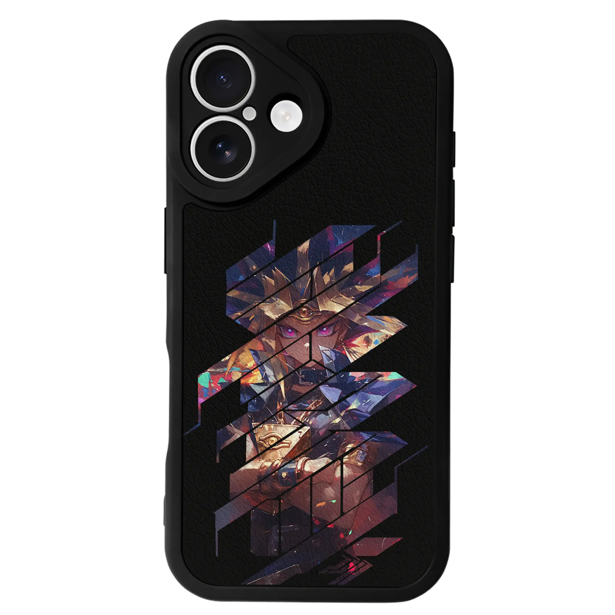 遊☆戯☆王 グッズ,武藤遊戯 - IPhone 16シリーズ対応 ・ シリコンスマホケース ・ レザー調 ・ 高精度フィット ・ 耐衝撃 ・ ワイヤレス充電対応 ・ 精密カット